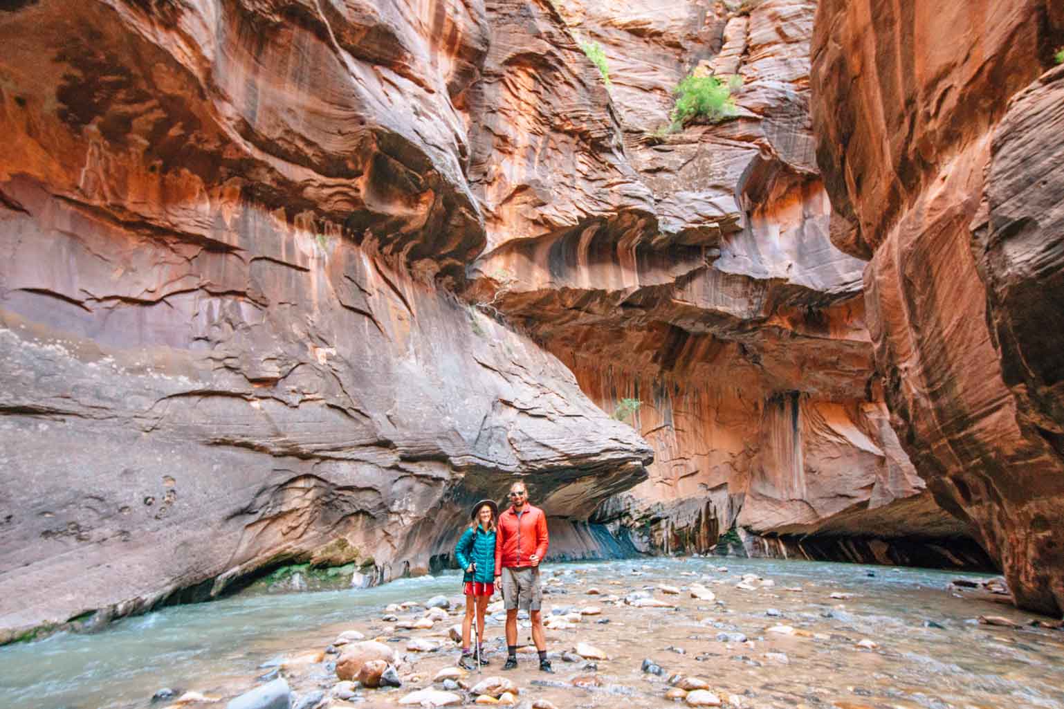 Megan and Michael standing together in the Narrows