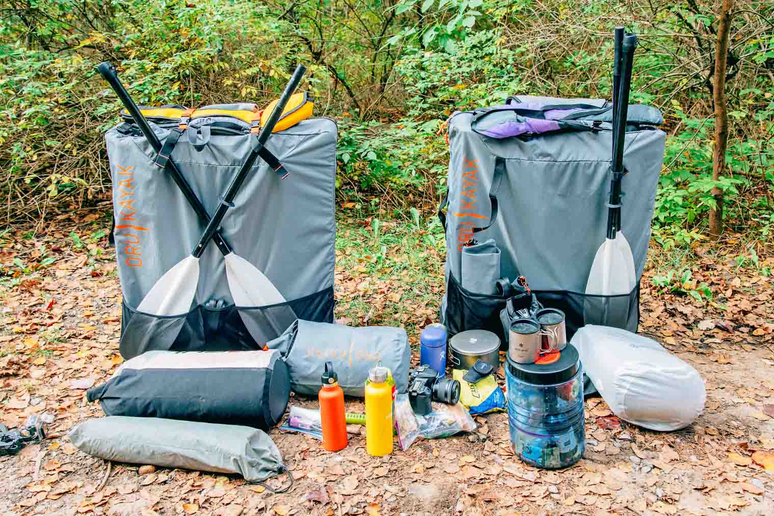 Overnight kayak camping gear