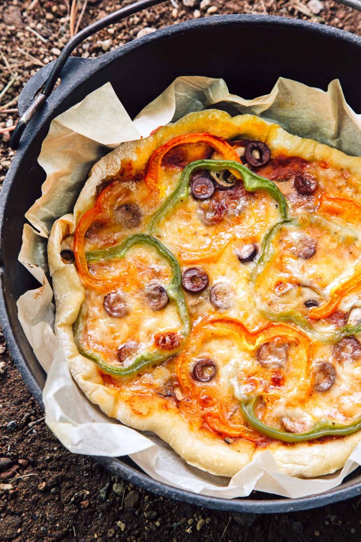 Dutch Oven Pizza Fresh Off the Grid