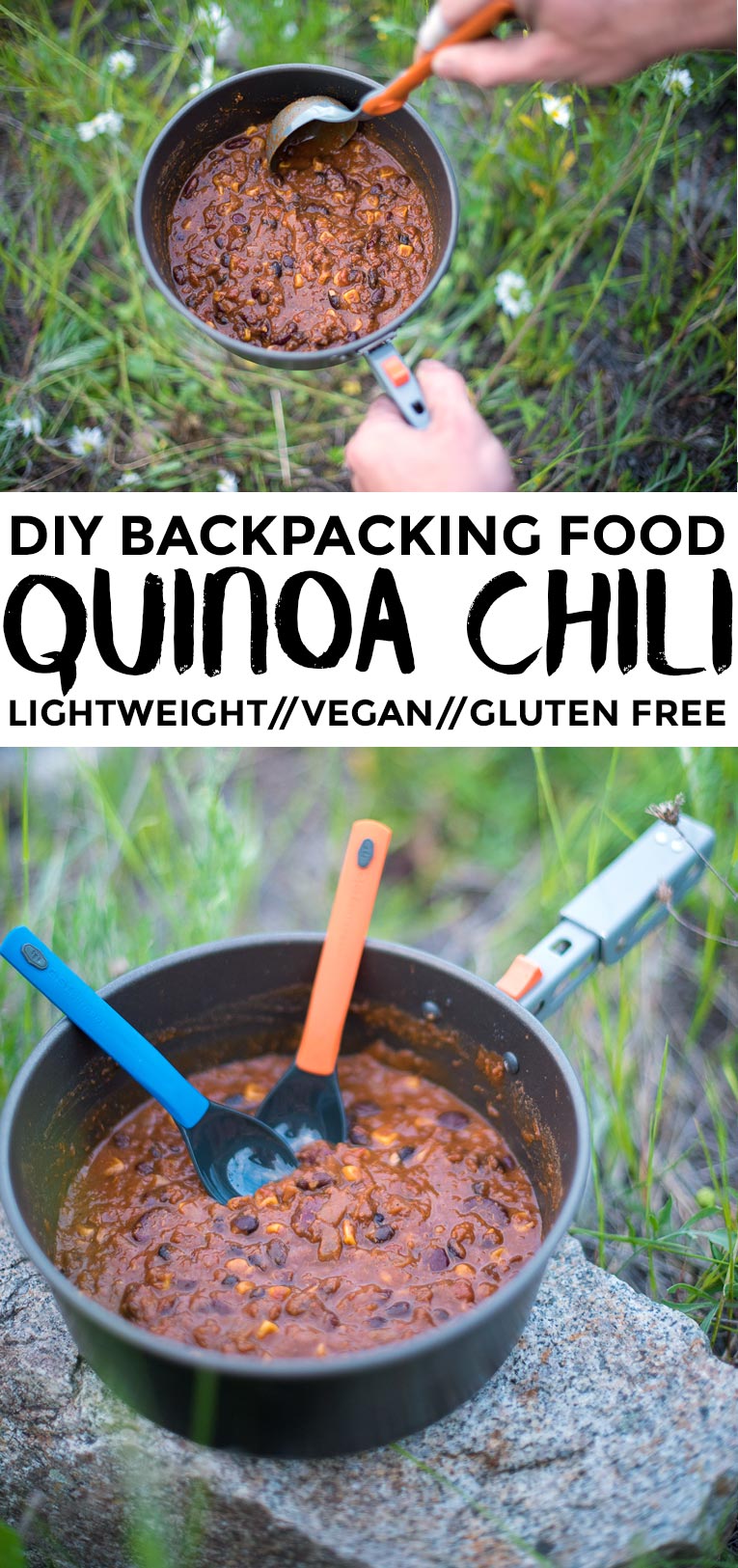 Dehydrated Quinoa Chili Backpacking Recipe by Fresh Off the Grid