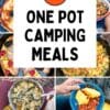 Pinterest graphic with text reading "21 One Pot Camping Meals".