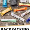 Pinterest graphic with text overlay reading "Backpacking instant coffee"