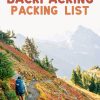 Pinterest graphic with text overlay reading "The Ultimate Backpacking Packing List"