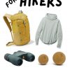 Pinterest graphic with text overlay reading "best gifts for hikers"