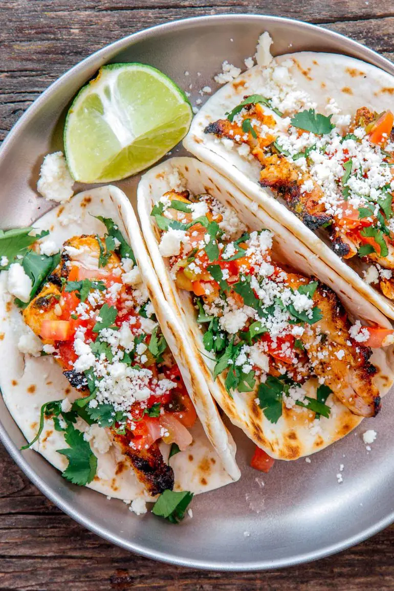 Cilantro & Lime Grilled Chicken Tacos