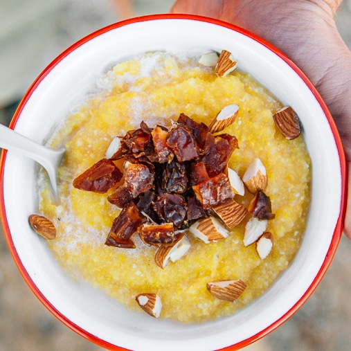 Date and Desert Honey Breakfast Polenta Fresh Off The Grid