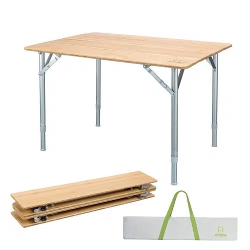 Folding bamboo table product image