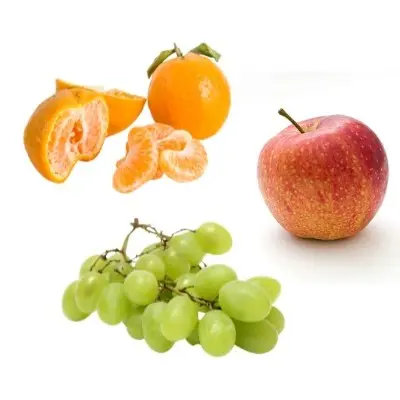 Apples oranges and grapes