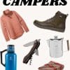 Pinterest graphic with text overlay reading "Gift Ideas for Campers"