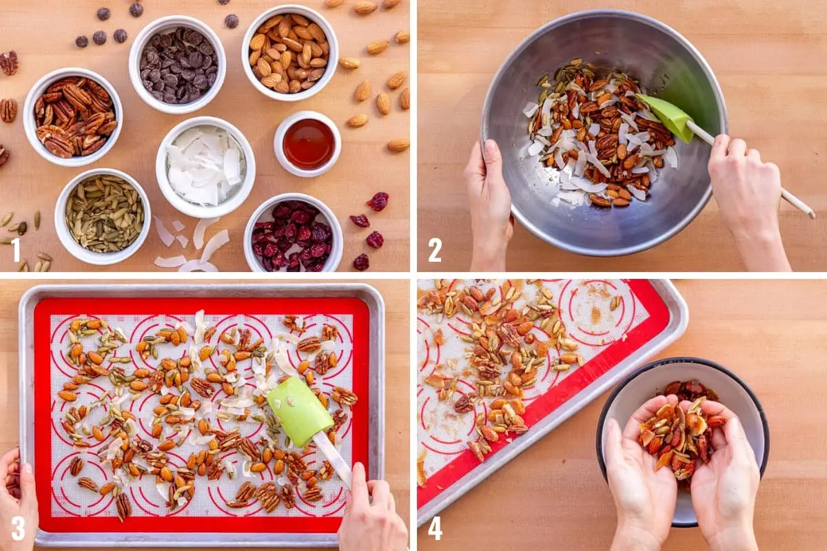 How to make homemade trail mix step by step photos