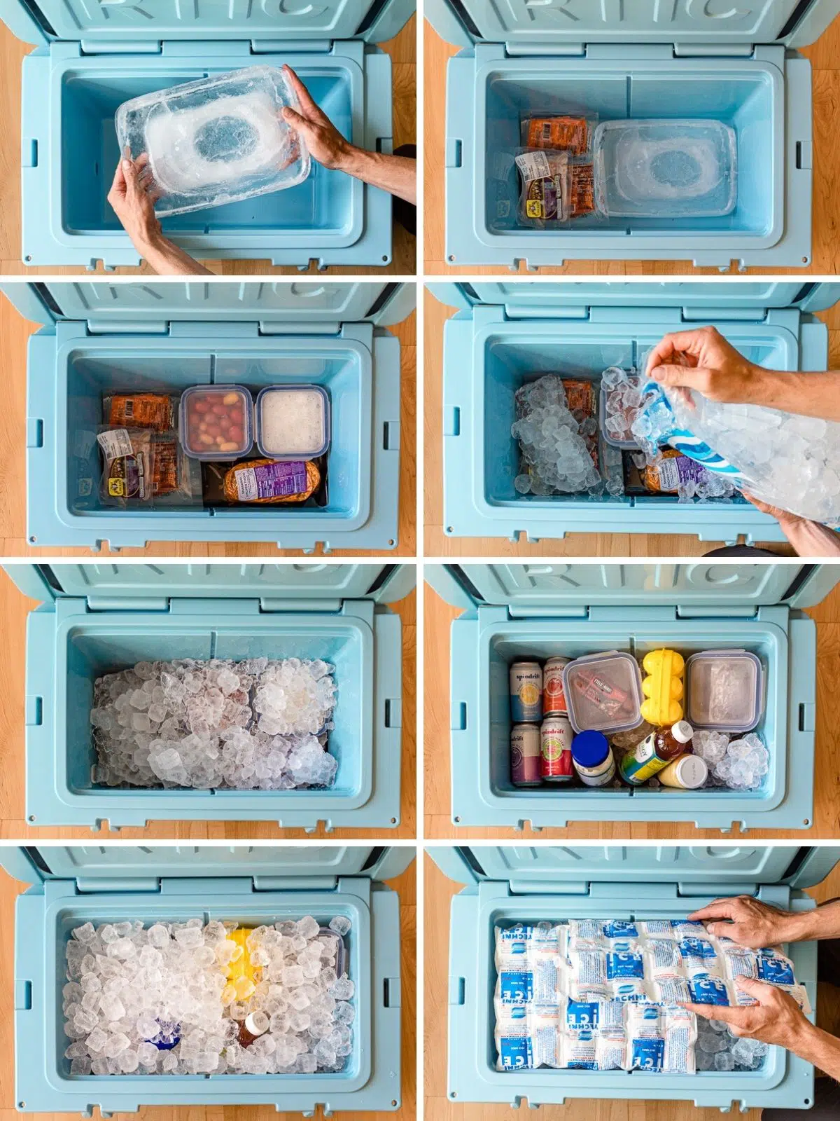 How to pack a cooler step by step photos