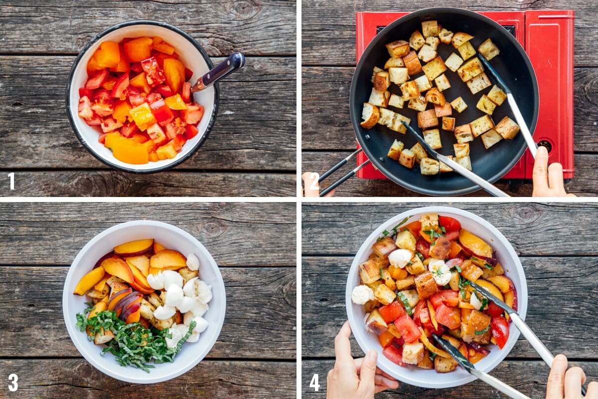 How to make panzanella step by step photos