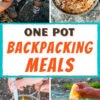Pinterest graphic reading "One Pot Backpacking Meals"