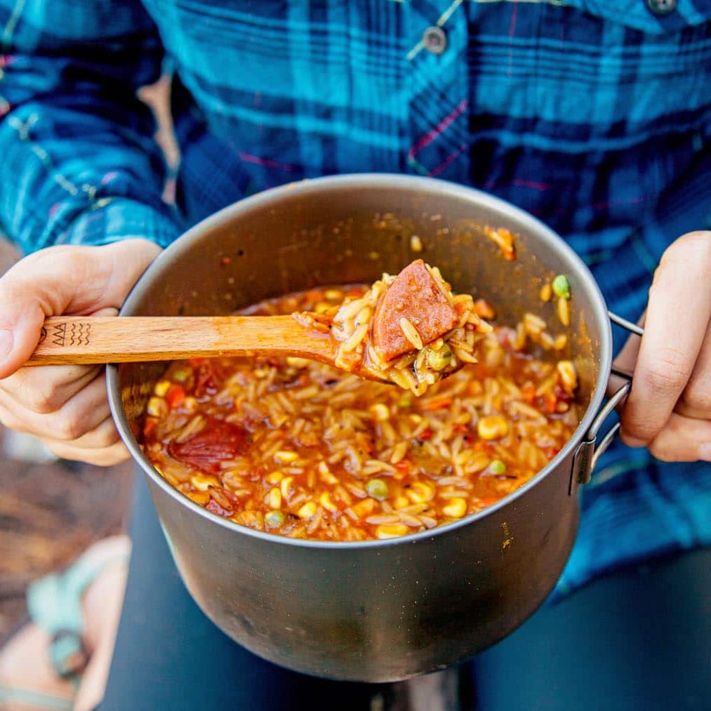 Spicy One Pot Jambalaya (Backpacking Recipe) Fresh Off The Grid