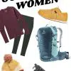 Pinterest graphic with text overlay reading "Gifts for Outdoorsy Women"