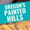 Exploring the vibrant layers of oregon's painted hills: nature's canvas comes to life under a runner's journey.
