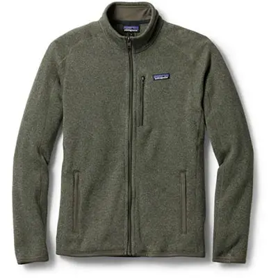 Green zipper patagonia sweater