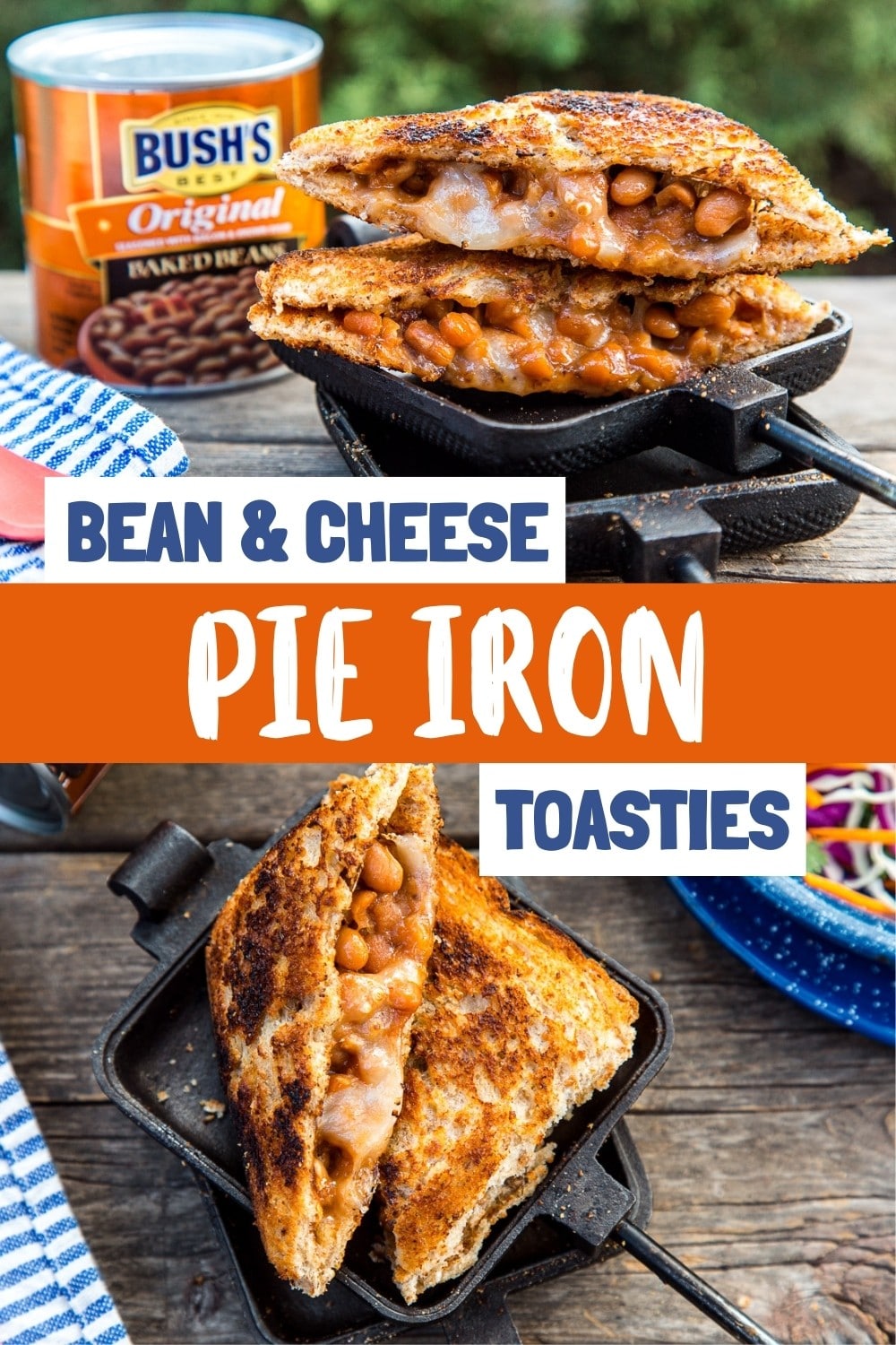 Pie Iron Baked Bean & Cheese Toasties Fresh Off The Grid