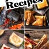 Pinterest graphic with text overlay reading "44 Pie Iron Recipes".