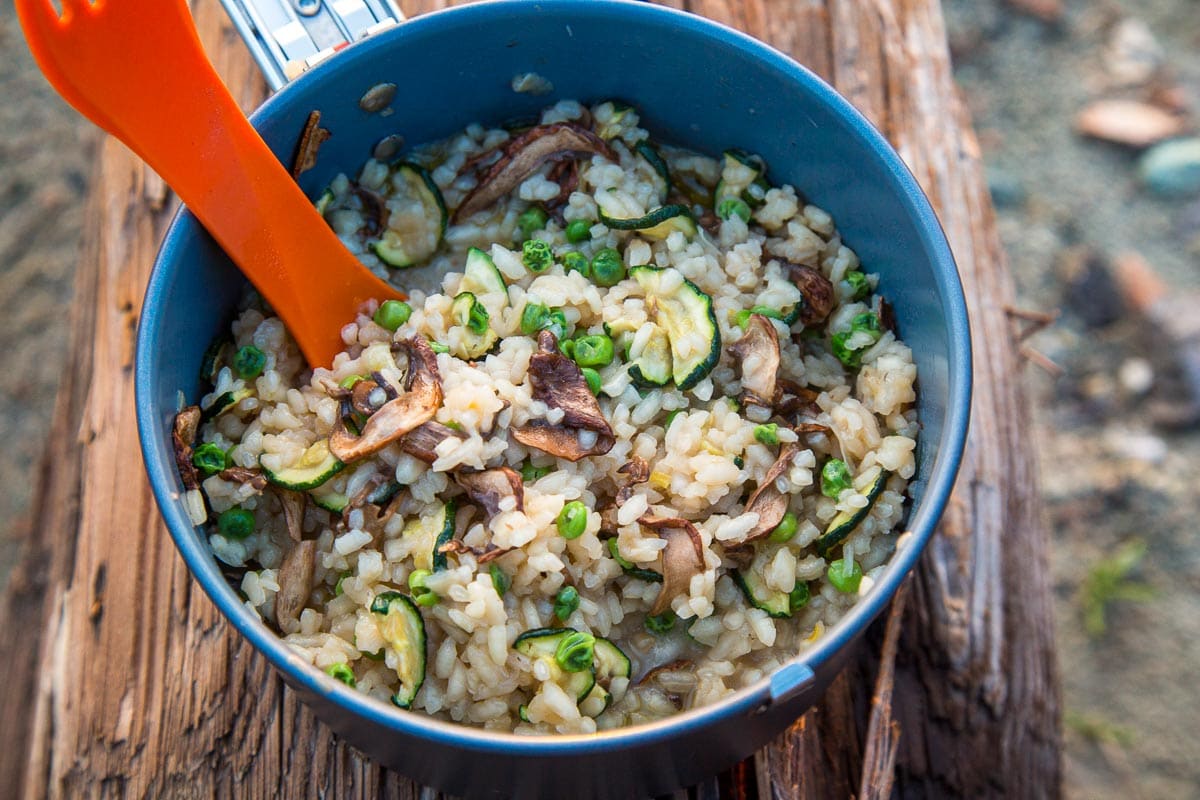 Dehydrated Risotto Backpacking Recipe