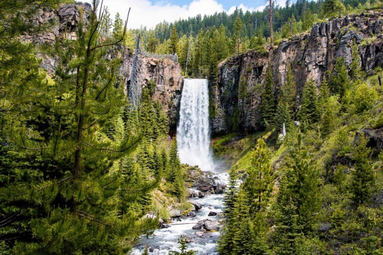 View of Tumalo Falls