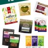 Pinterest graphic with text overlay reading "Vegan backpacking food ideas"