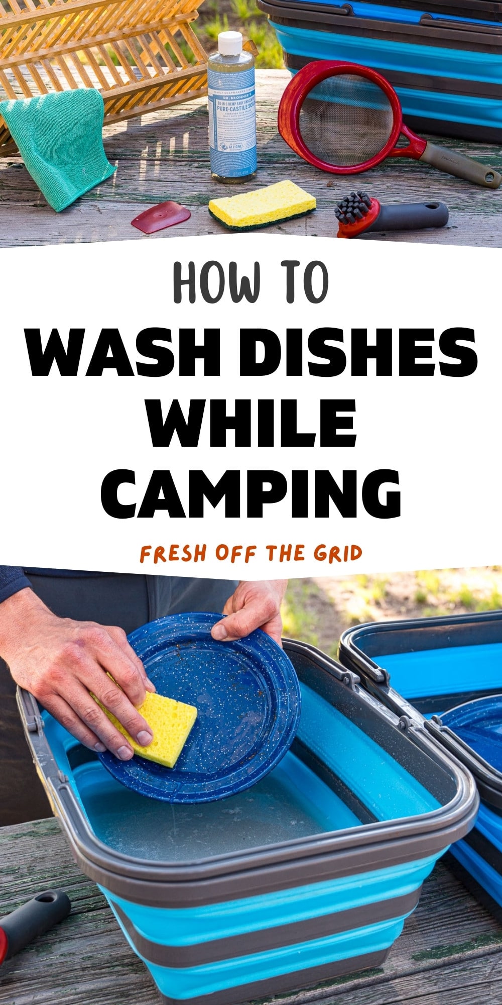 How to Wash Dishes While Camping Fresh Off The Grid